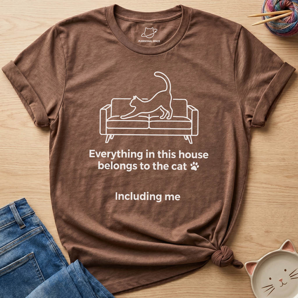 House Belongs To Cat T-Shirt