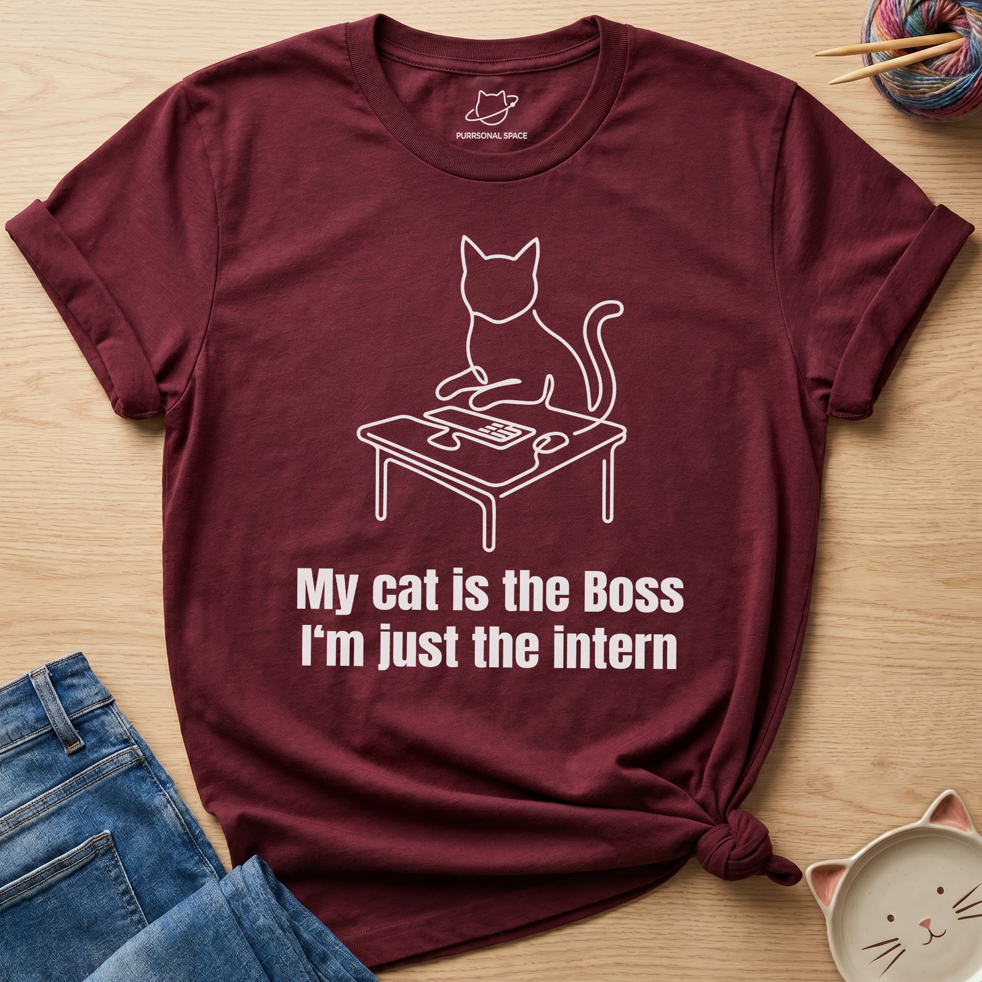 My Cat Is The Boss T-Shirt
