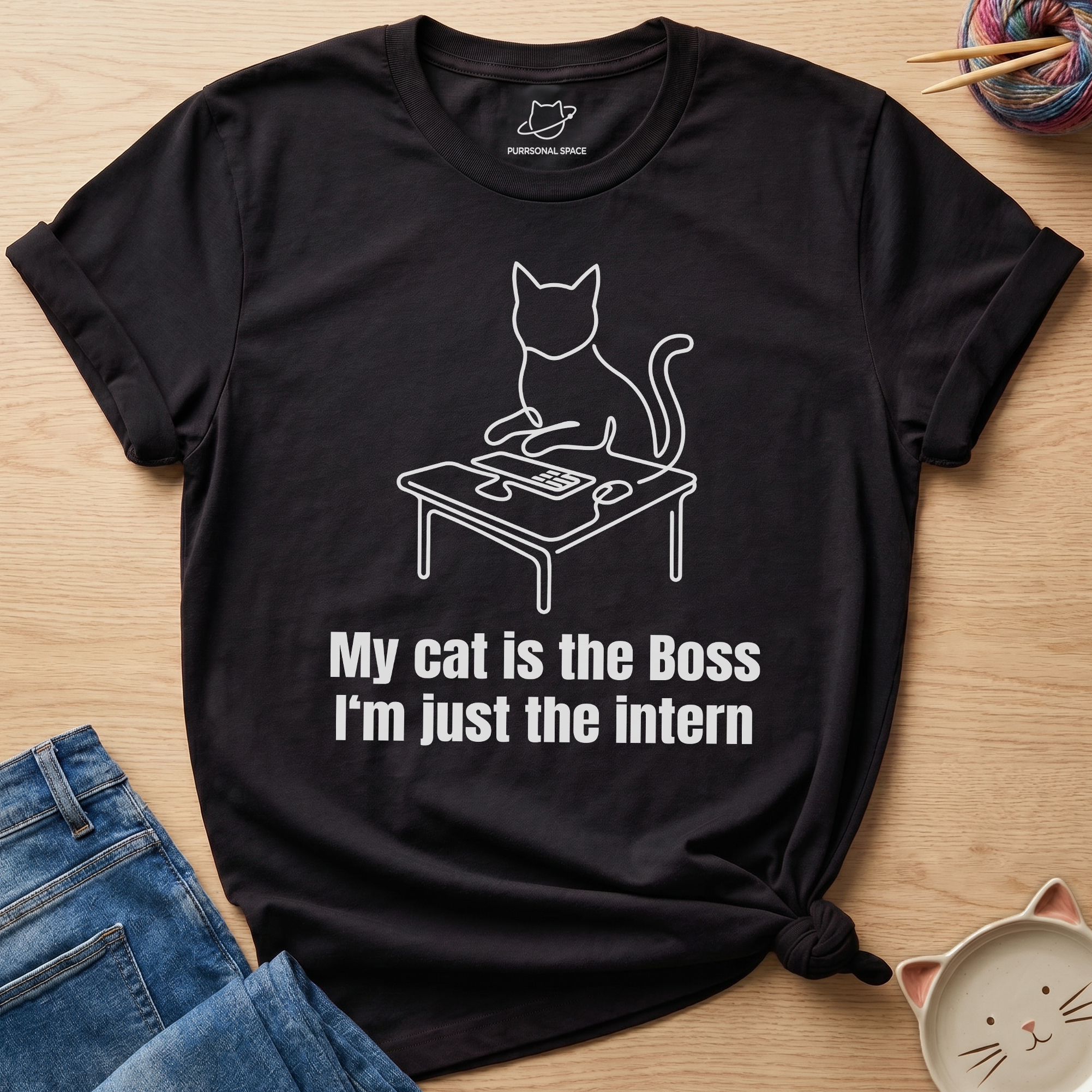 My Cat Is The Boss T-Shirt