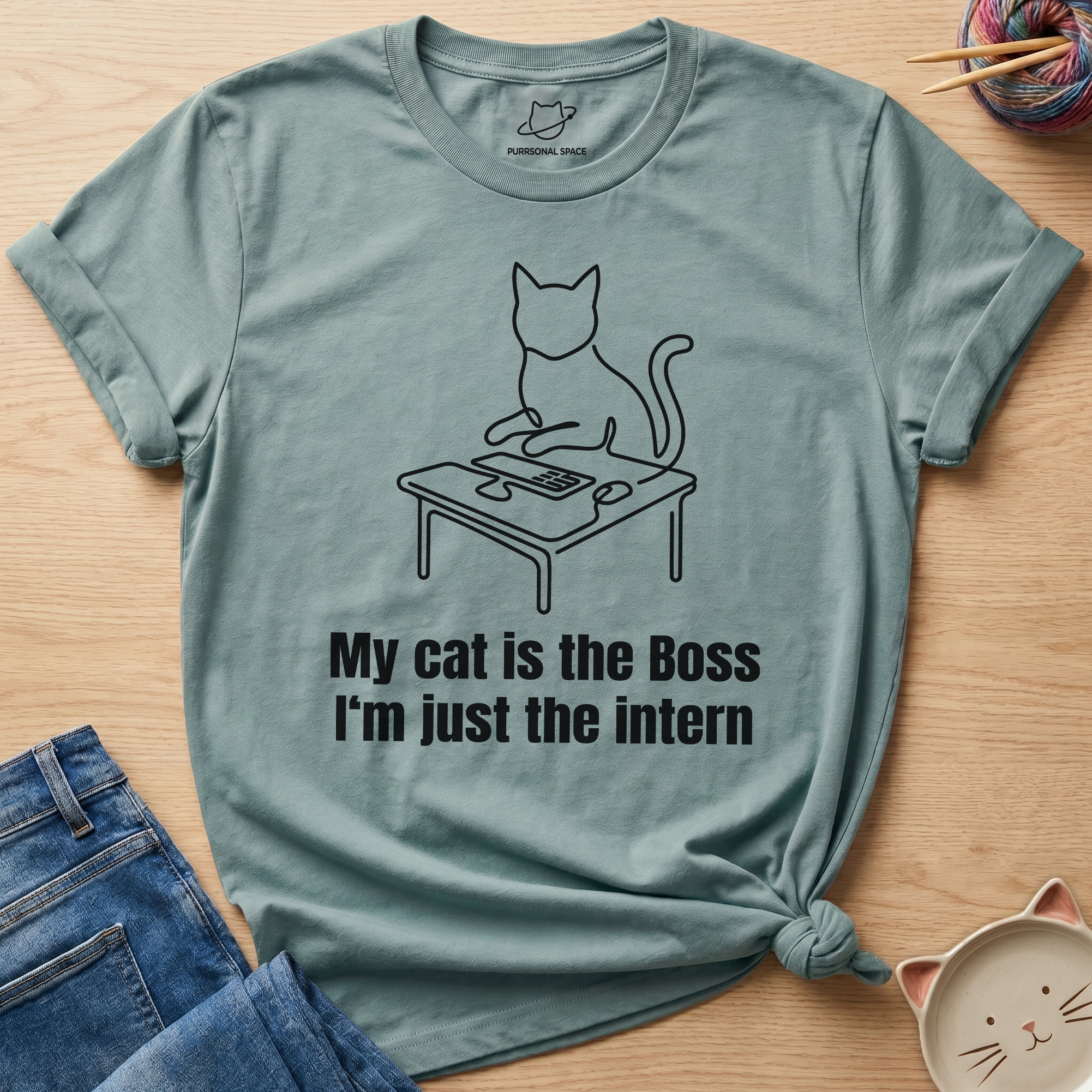 My Cat Is The Boss T-Shirt