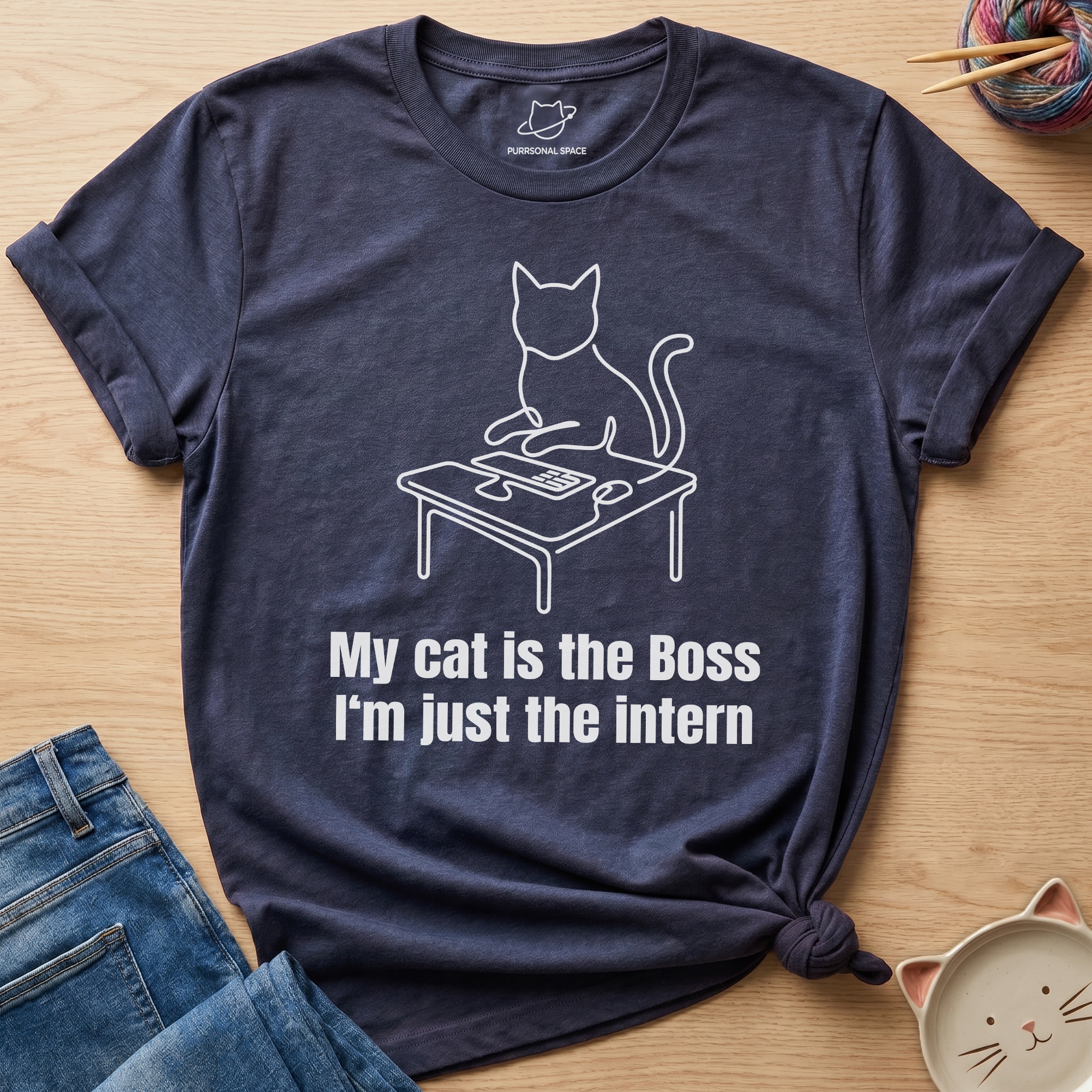 My Cat Is The Boss T-Shirt