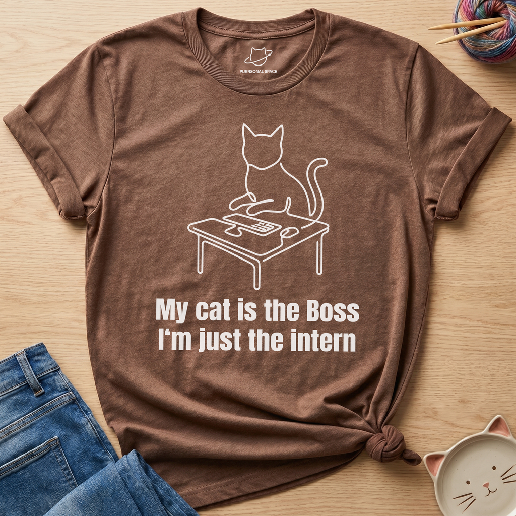 My Cat Is The Boss T-Shirt