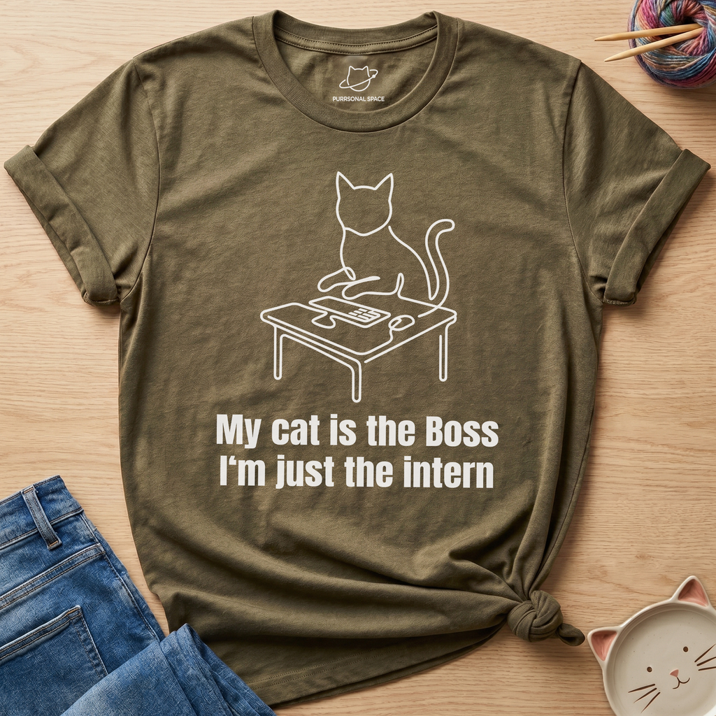 My Cat Is The Boss T-Shirt