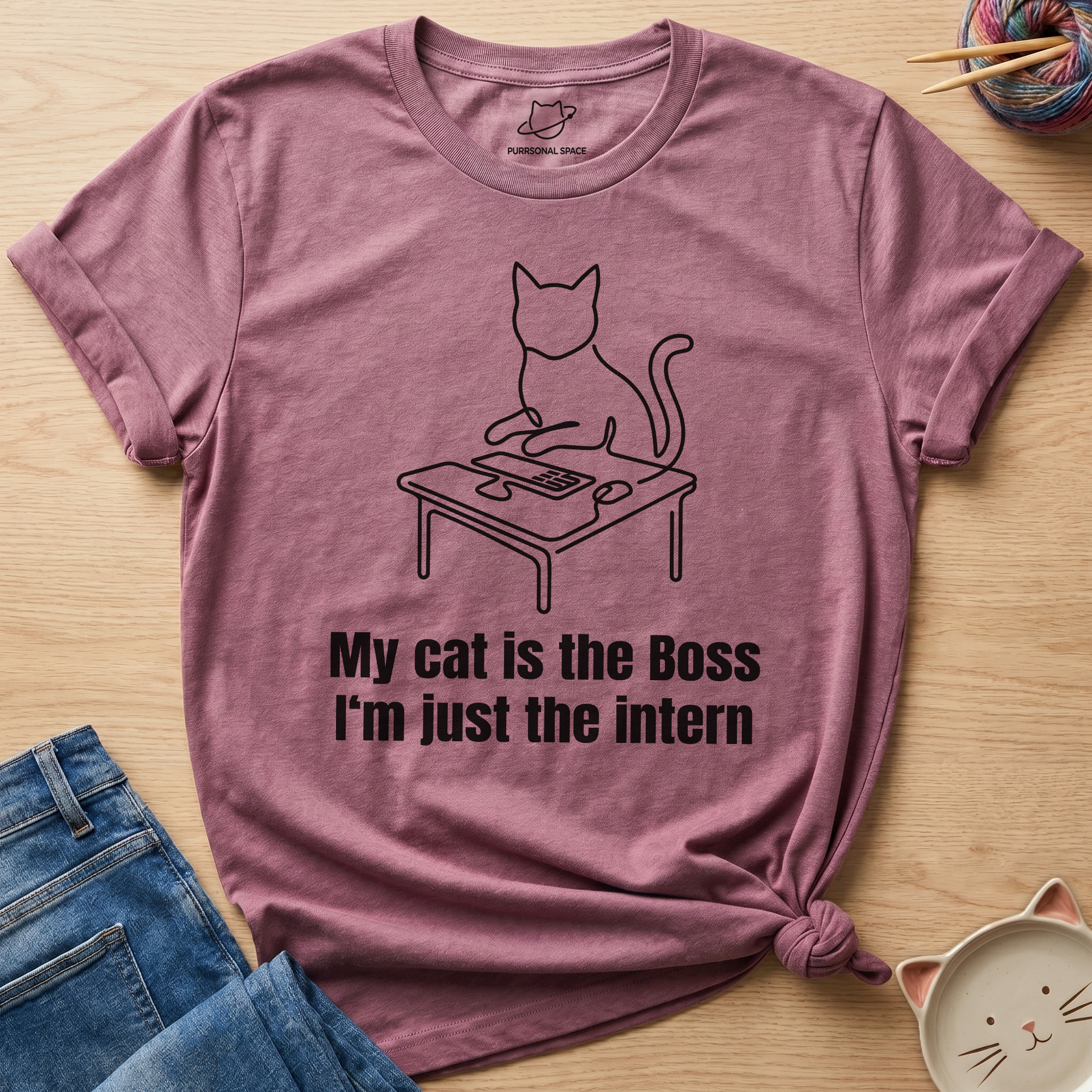 My Cat Is The Boss T-Shirt