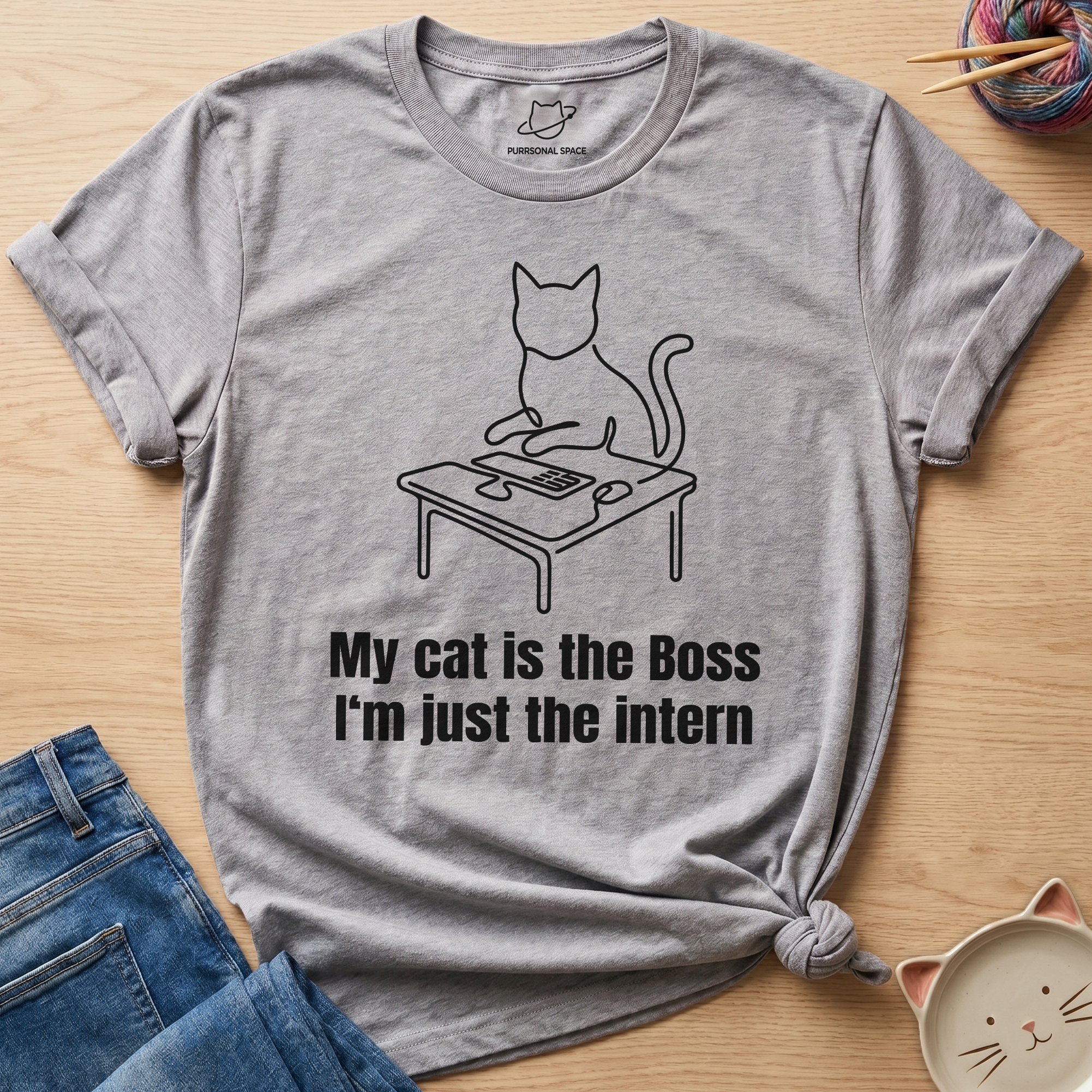 My Cat Is The Boss T-Shirt