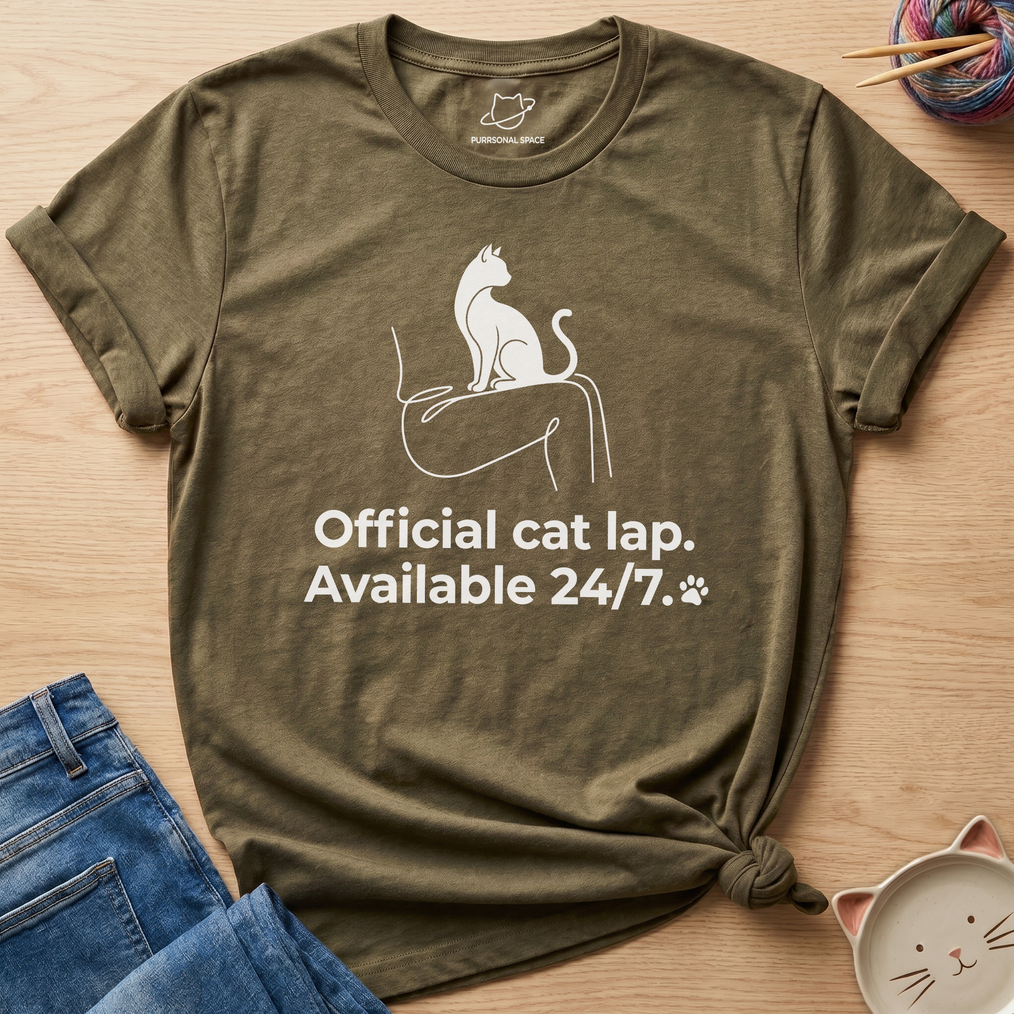 Official Cat Lap T-Shirt