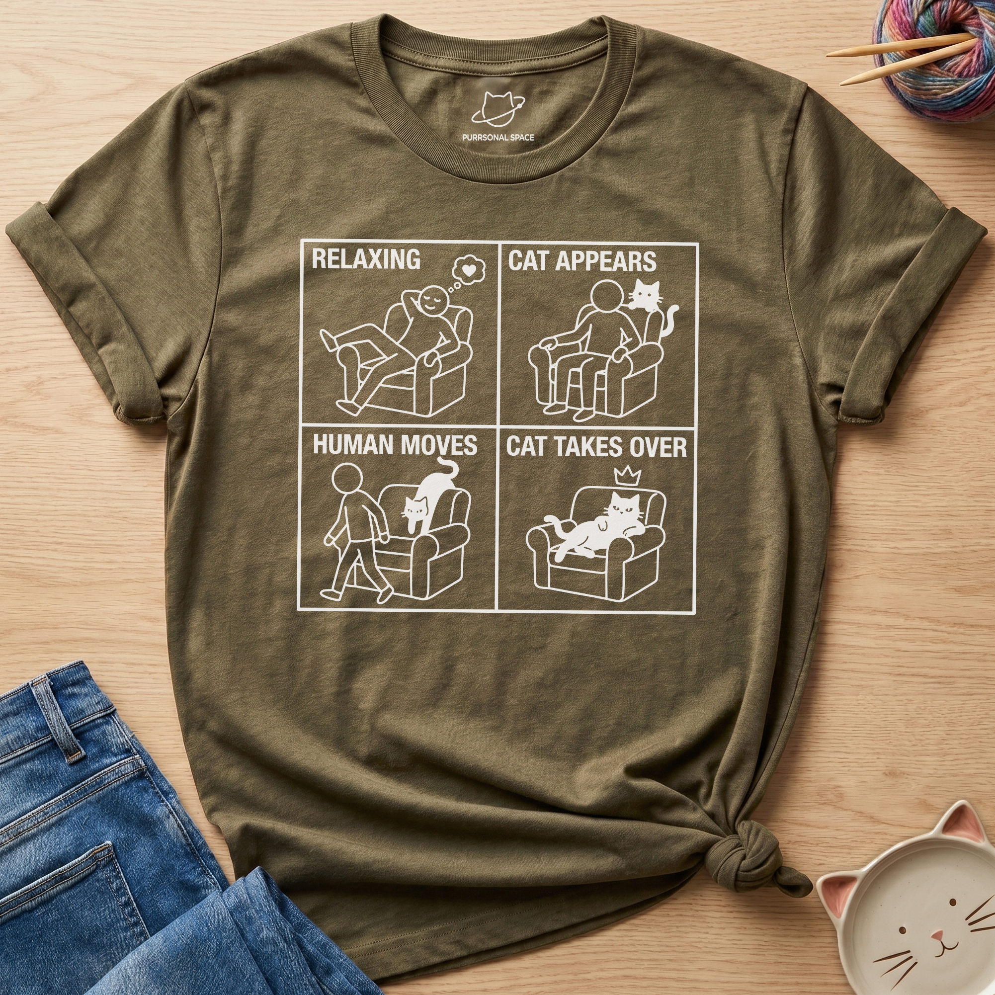 Cat Appears T-Shirt