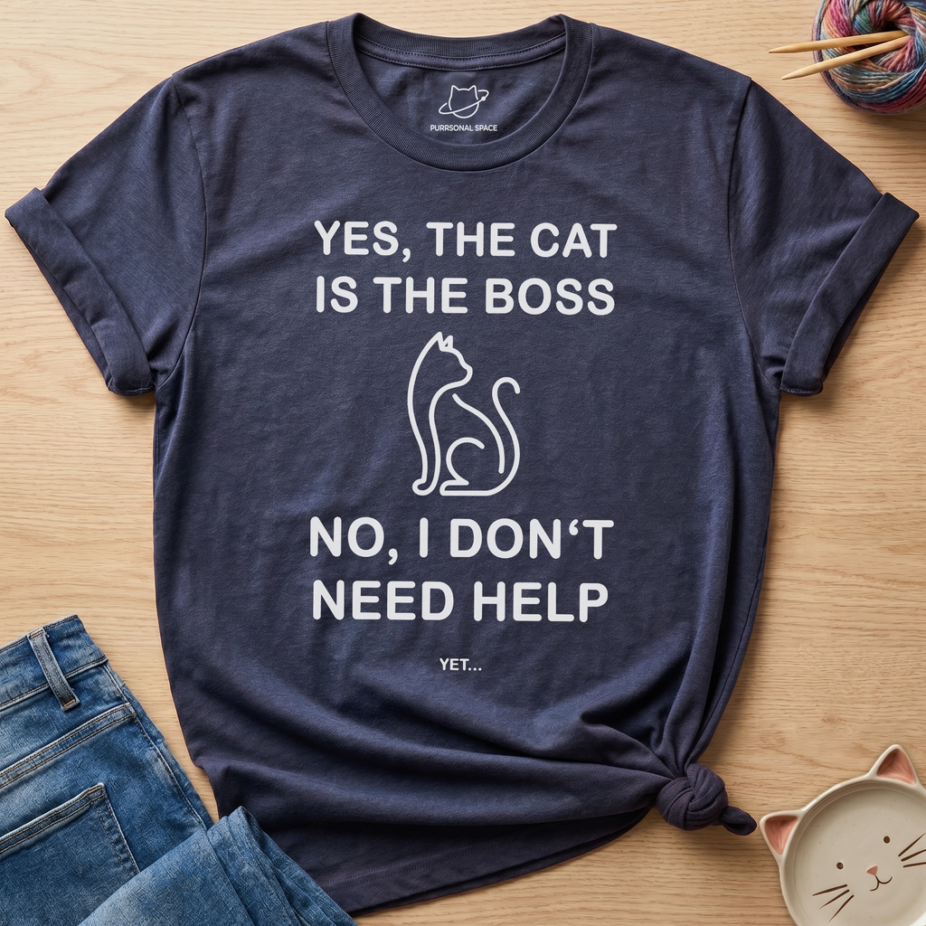 Cat Is The Boss T-Shirt