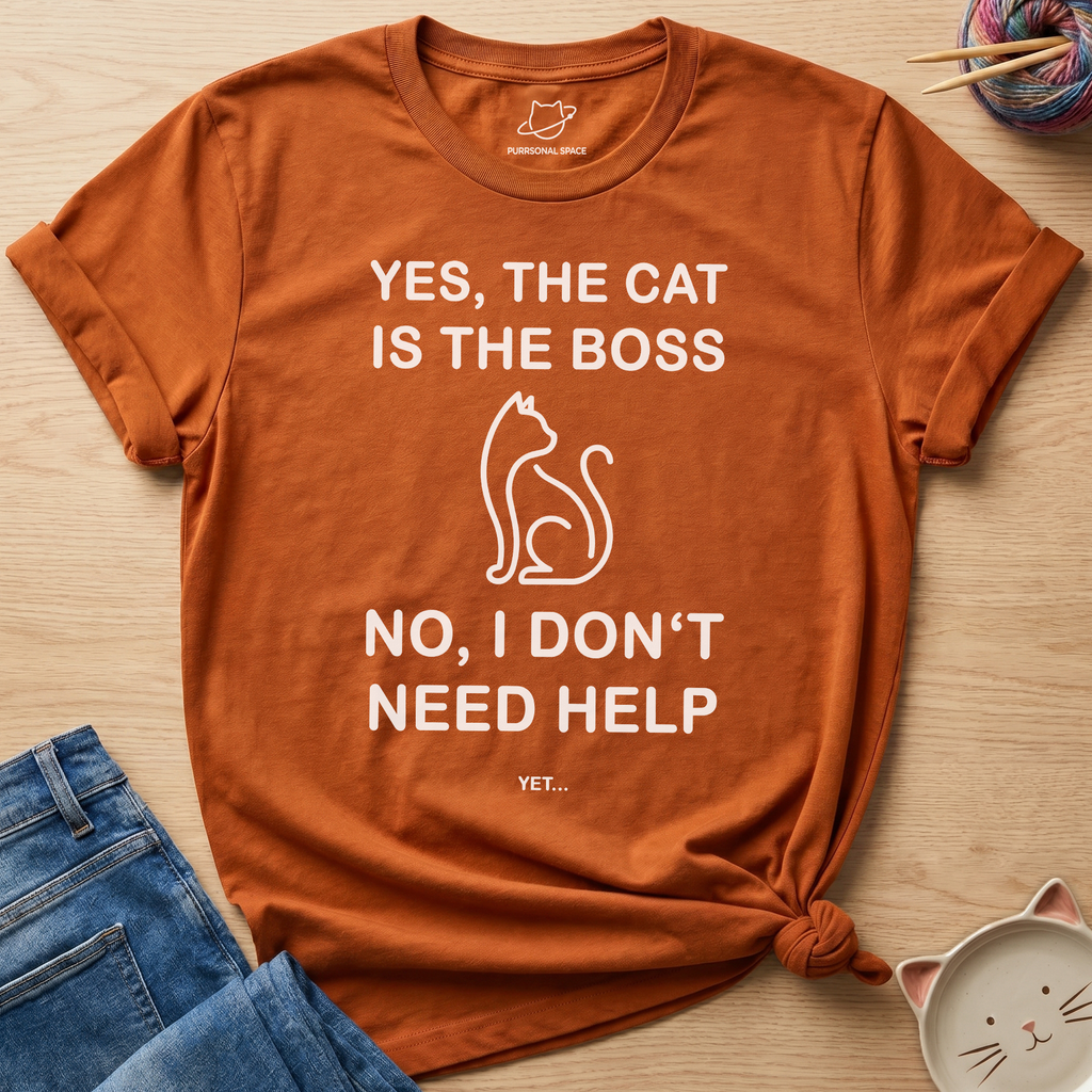 Cat Is The Boss T-Shirt