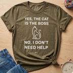 Cat Is The Boss T-Shirt