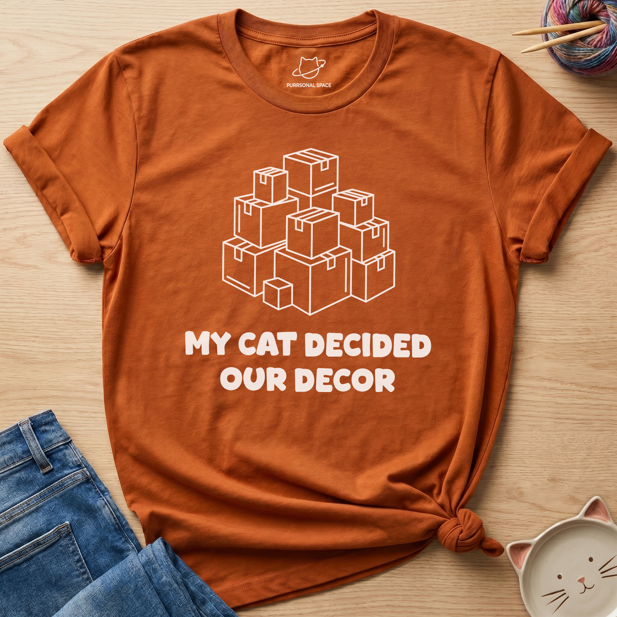 Cat Decided Our Decor T-Shirt