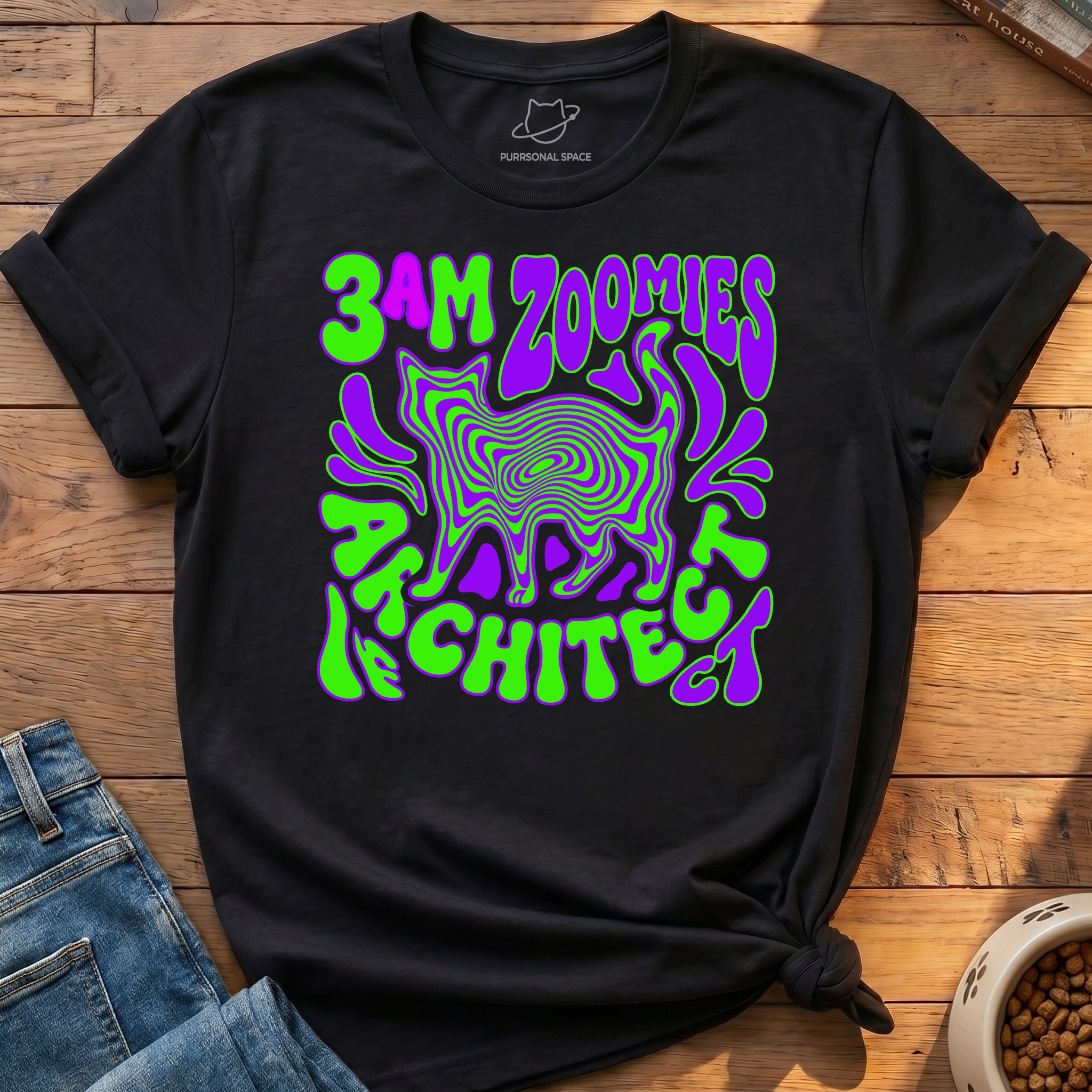 3am Zoomies Architect T-Shirt