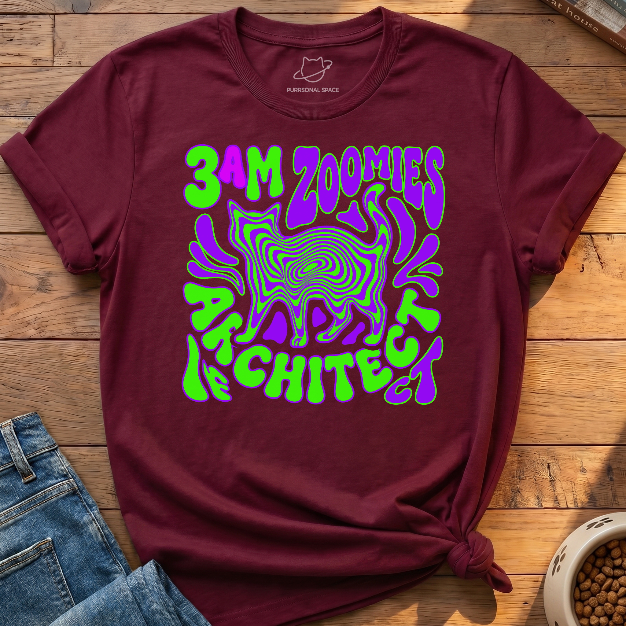 3am Zoomies Architect T-Shirt