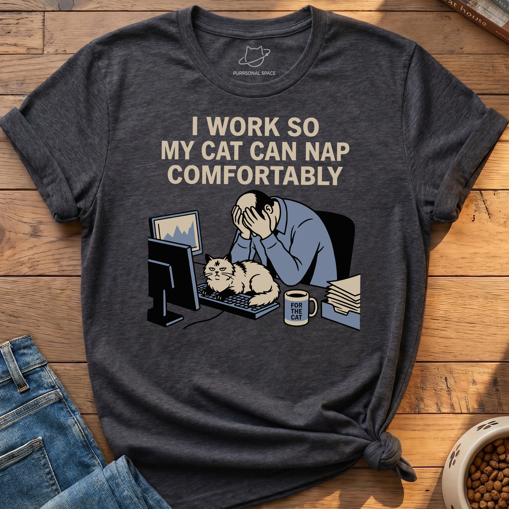 Cat Can Nap Comfortably T-Shirt