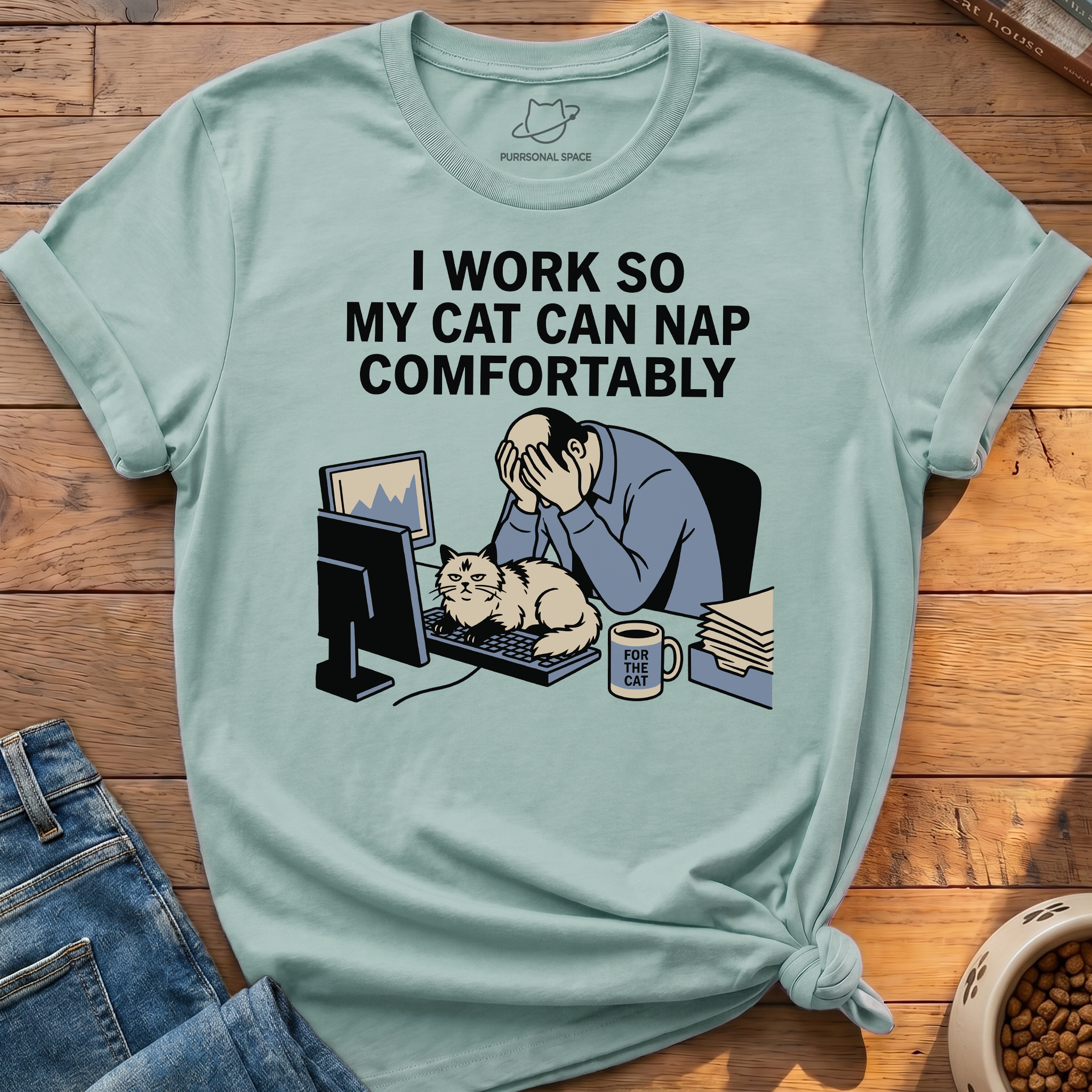 Cat Can Nap Comfortably T-Shirt