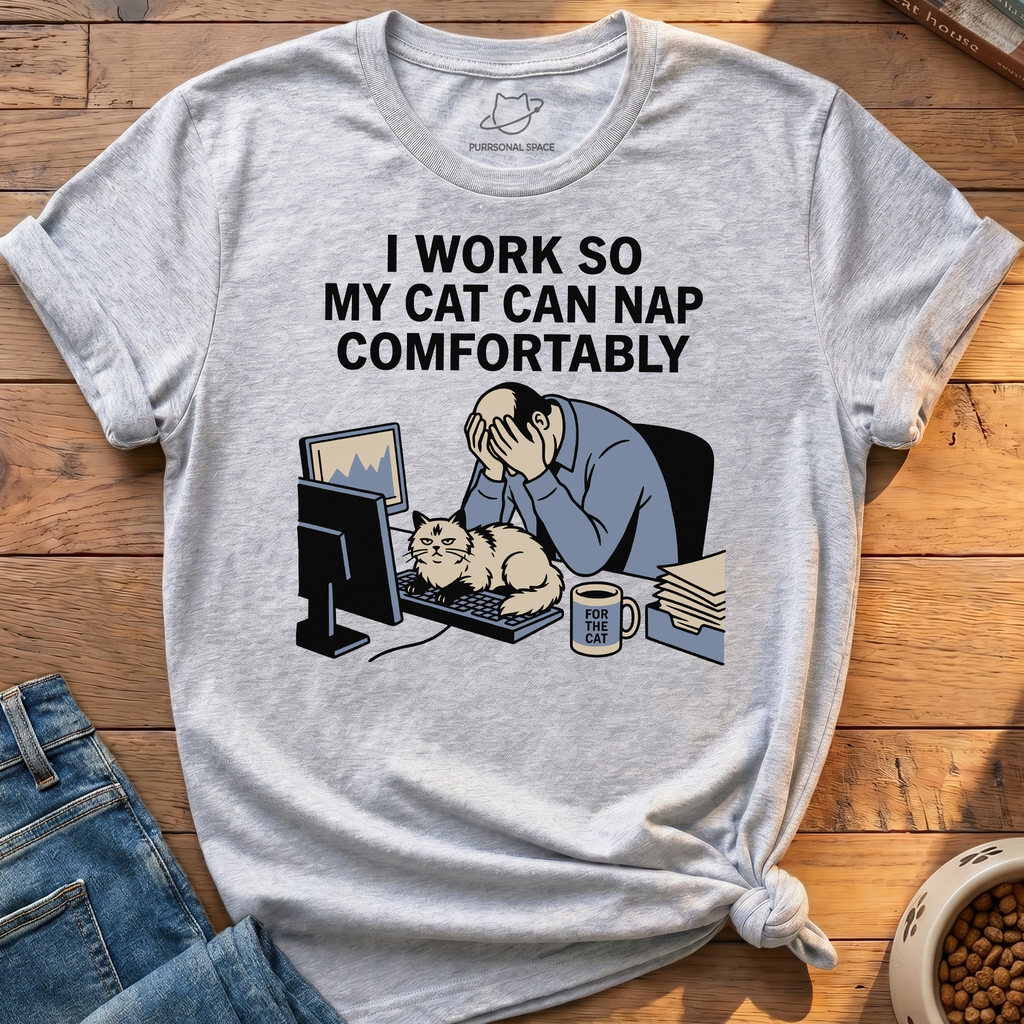 Cat Can Nap Comfortably T-Shirt