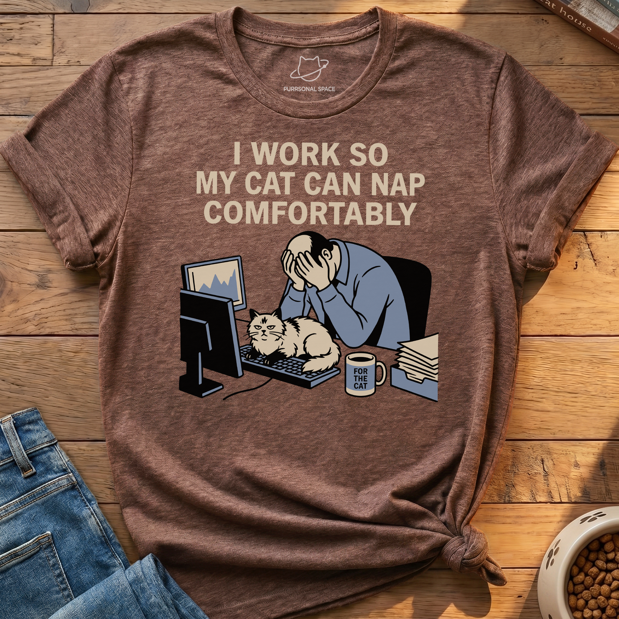 Cat Can Nap Comfortably T-Shirt