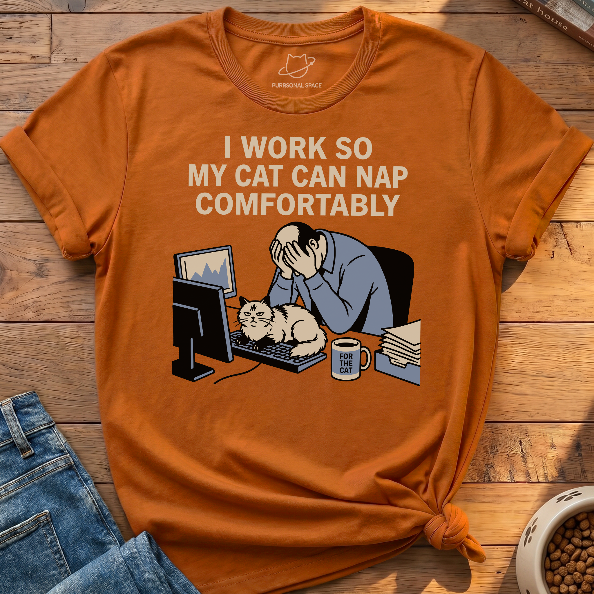 Cat Can Nap Comfortably T-Shirt