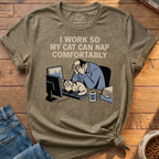 Cat Can Nap Comfortably T-Shirt