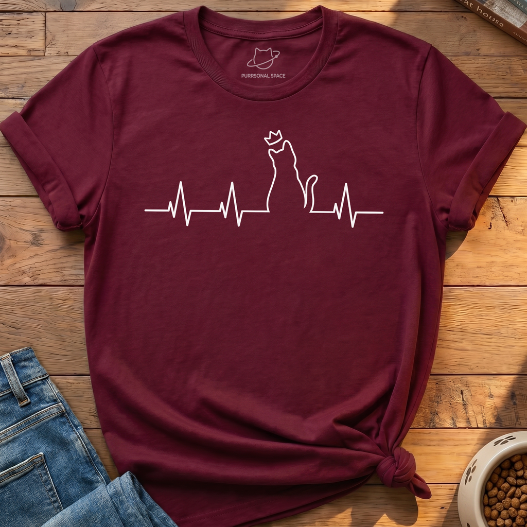 Cat Heartbeat T-Shirt