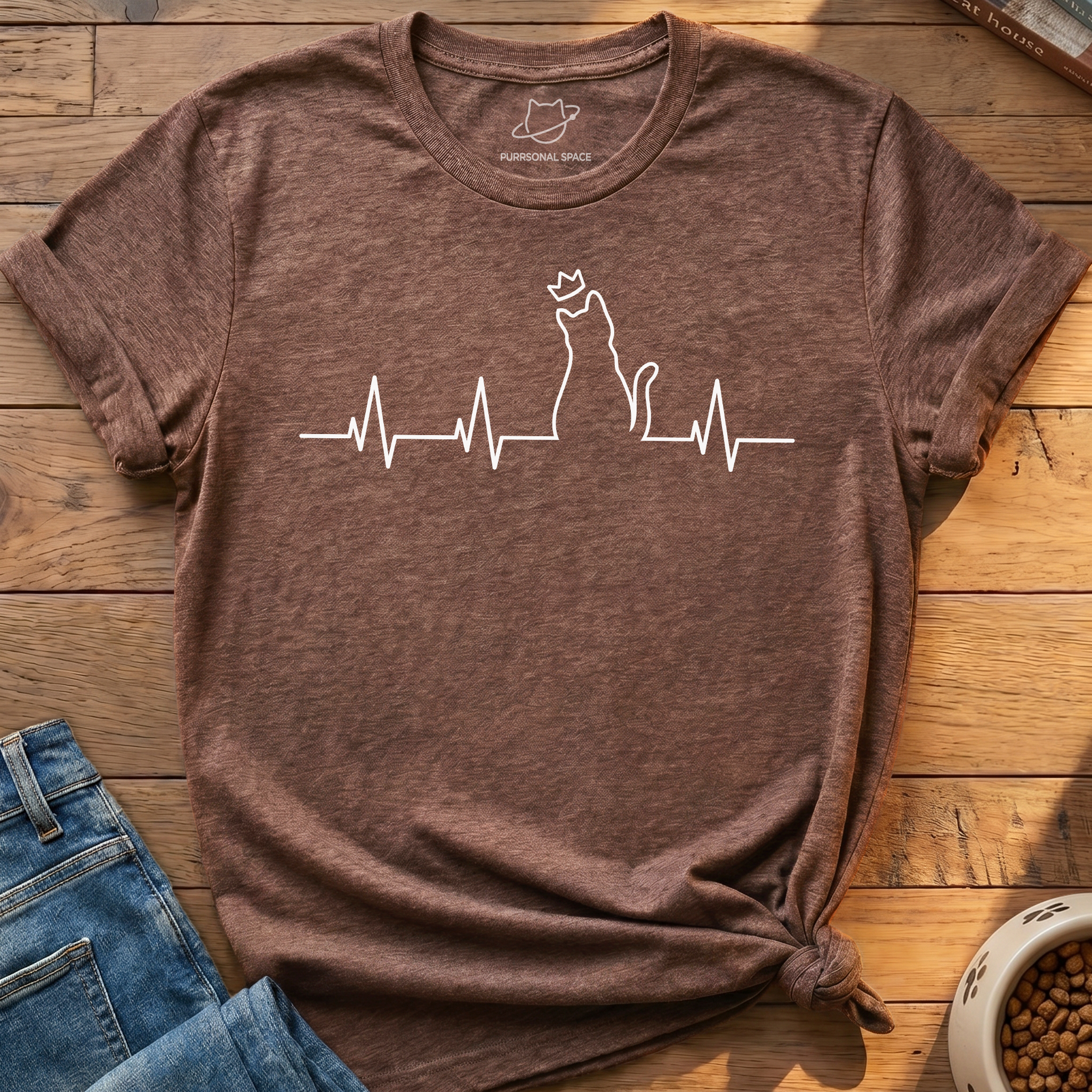Cat Heartbeat T-Shirt