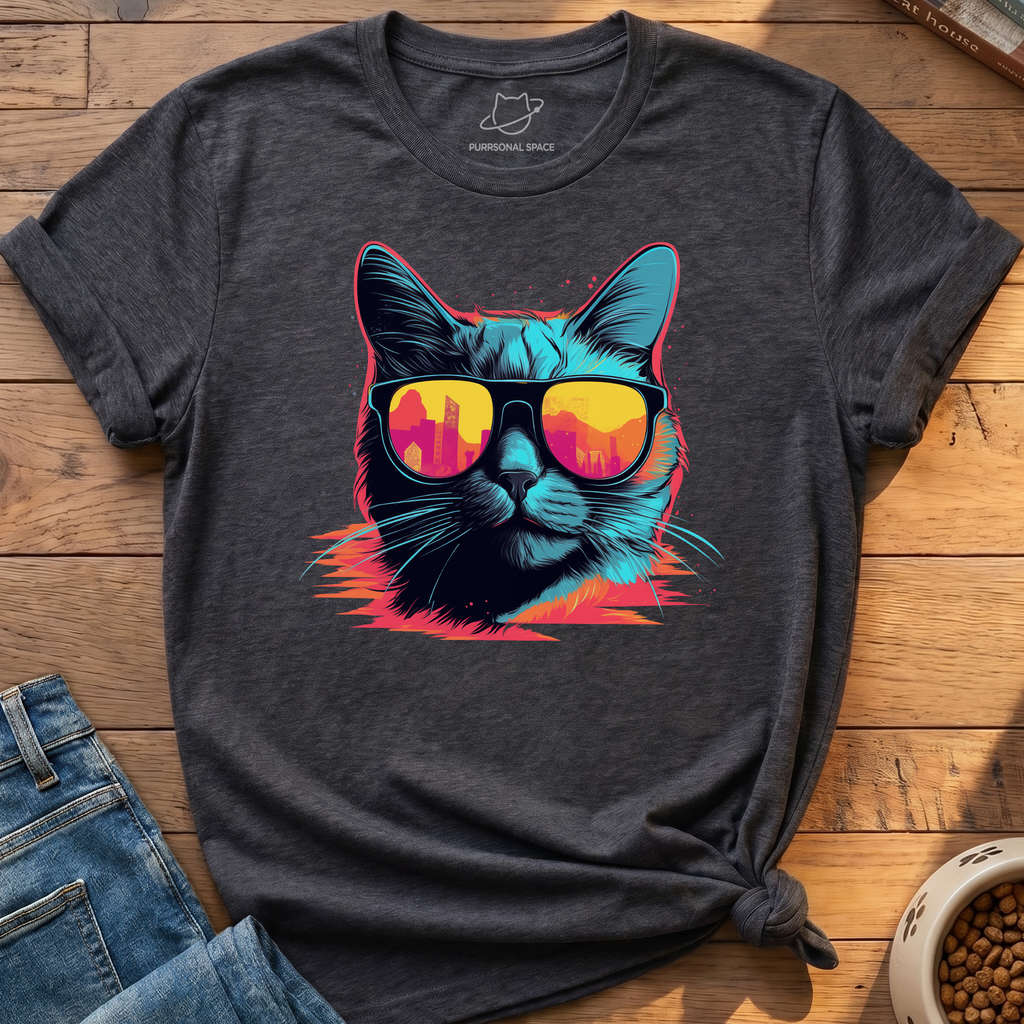 Cat 90s Sunglasses T-Shirt