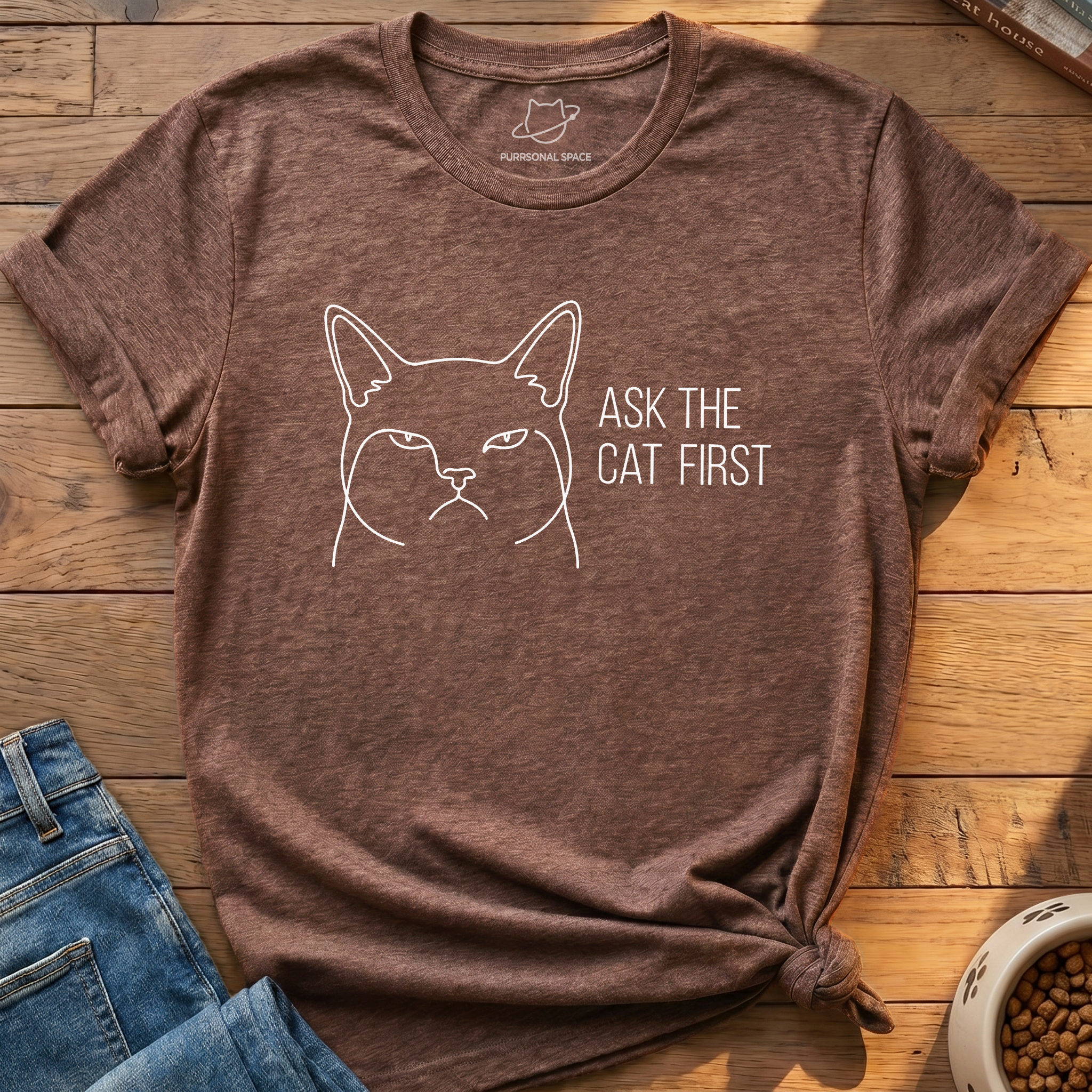 Ask The Cat First T-Shirt