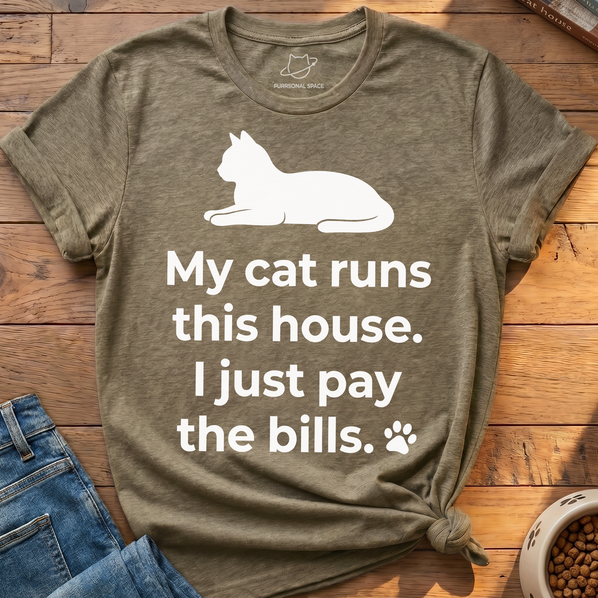 My Cat Runs This House T-Shirt