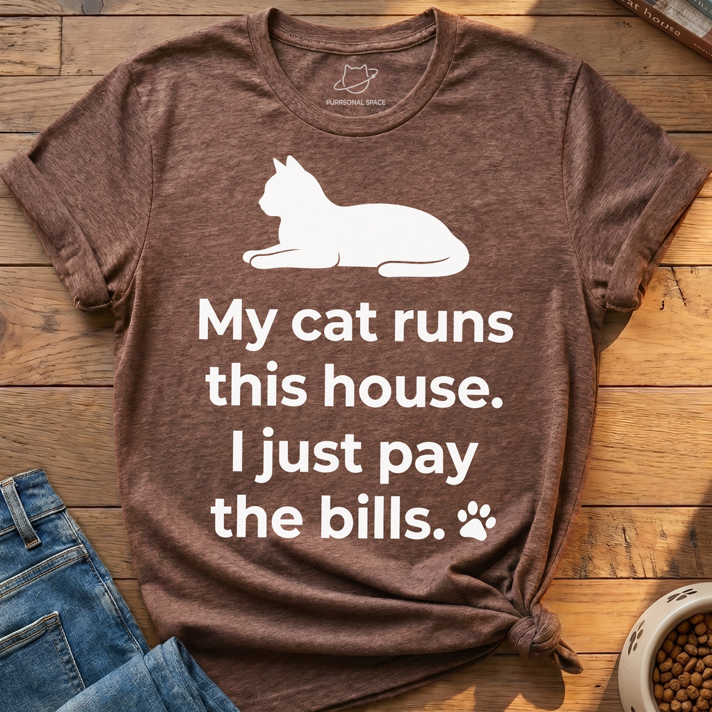 My Cat Runs This House T-Shirt