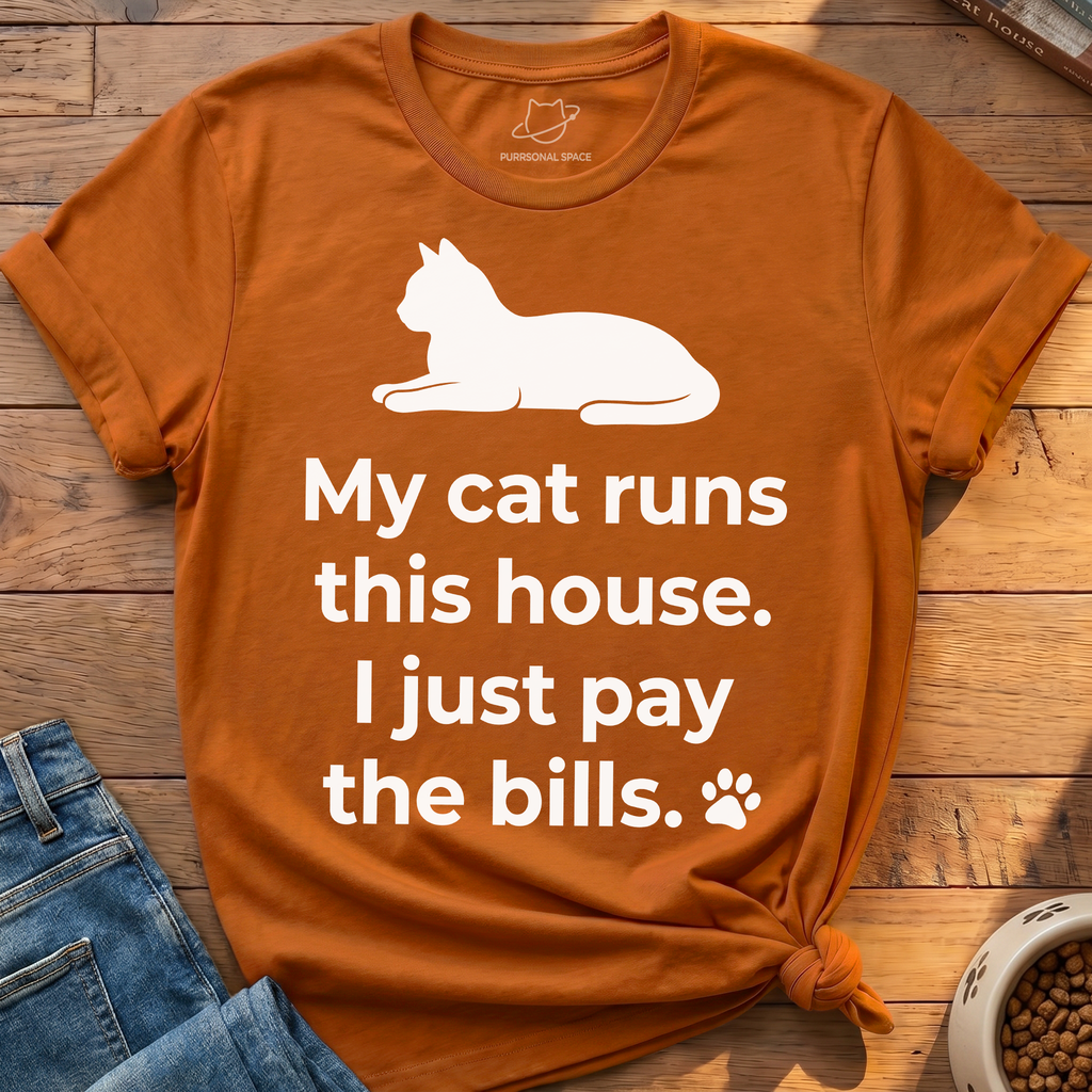 My Cat Runs This House T-Shirt