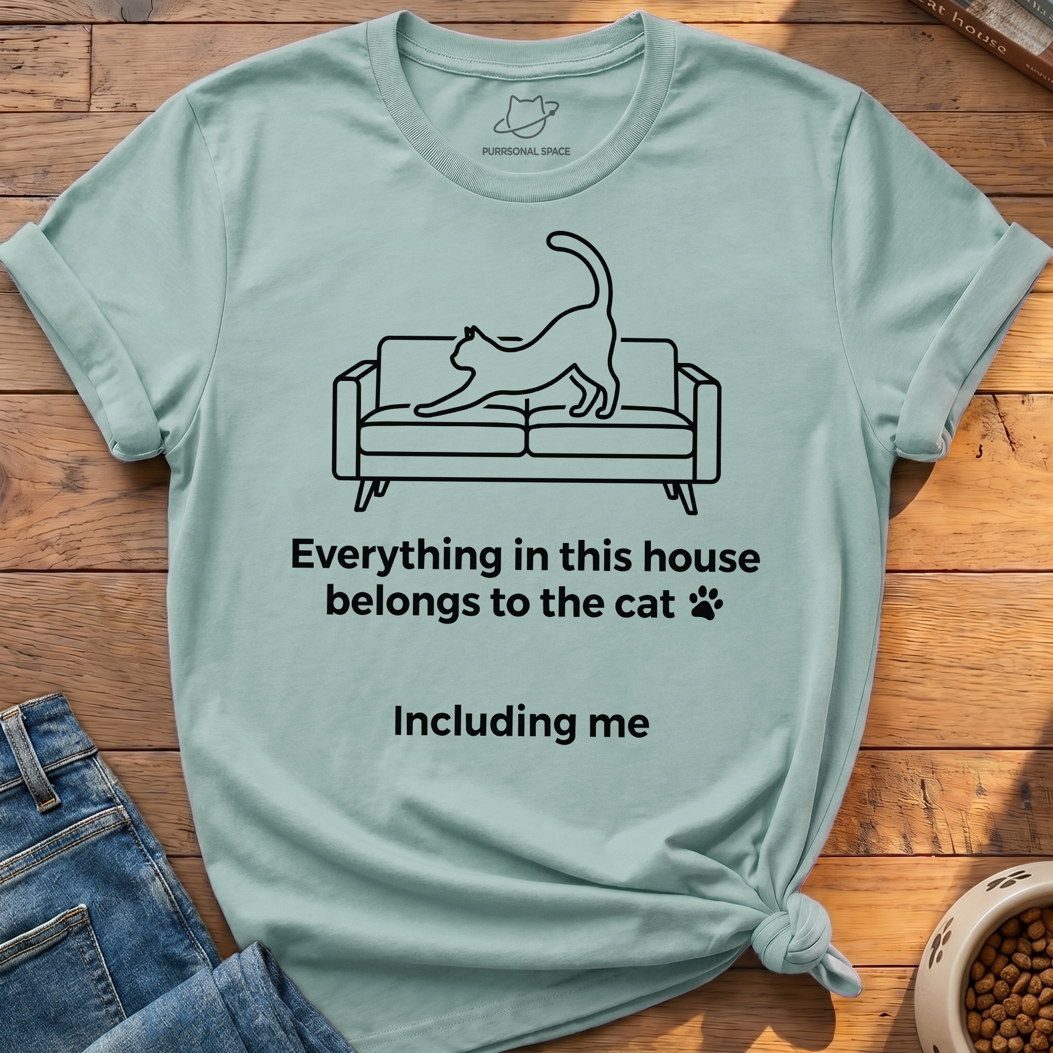 House Belongs To Cat T-Shirt
