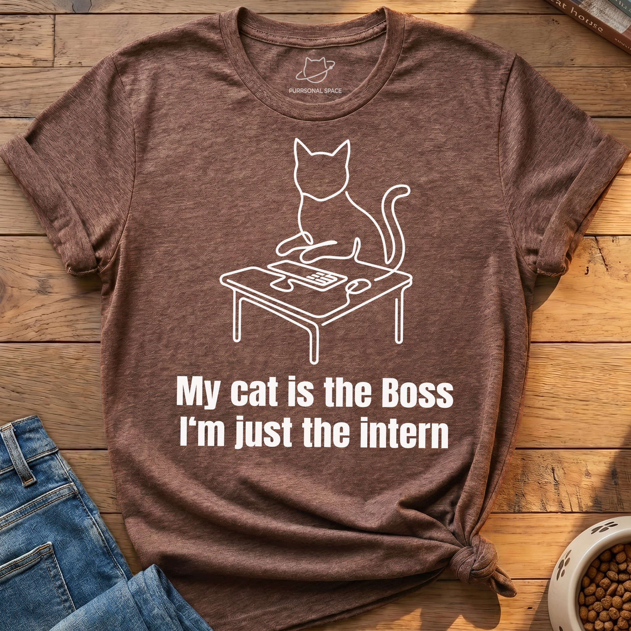 My Cat Is The Boss T-Shirt
