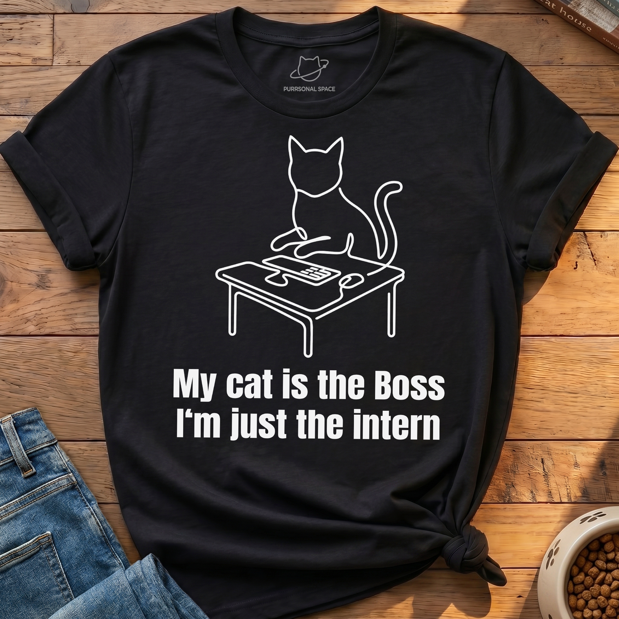 My Cat Is The Boss T-Shirt