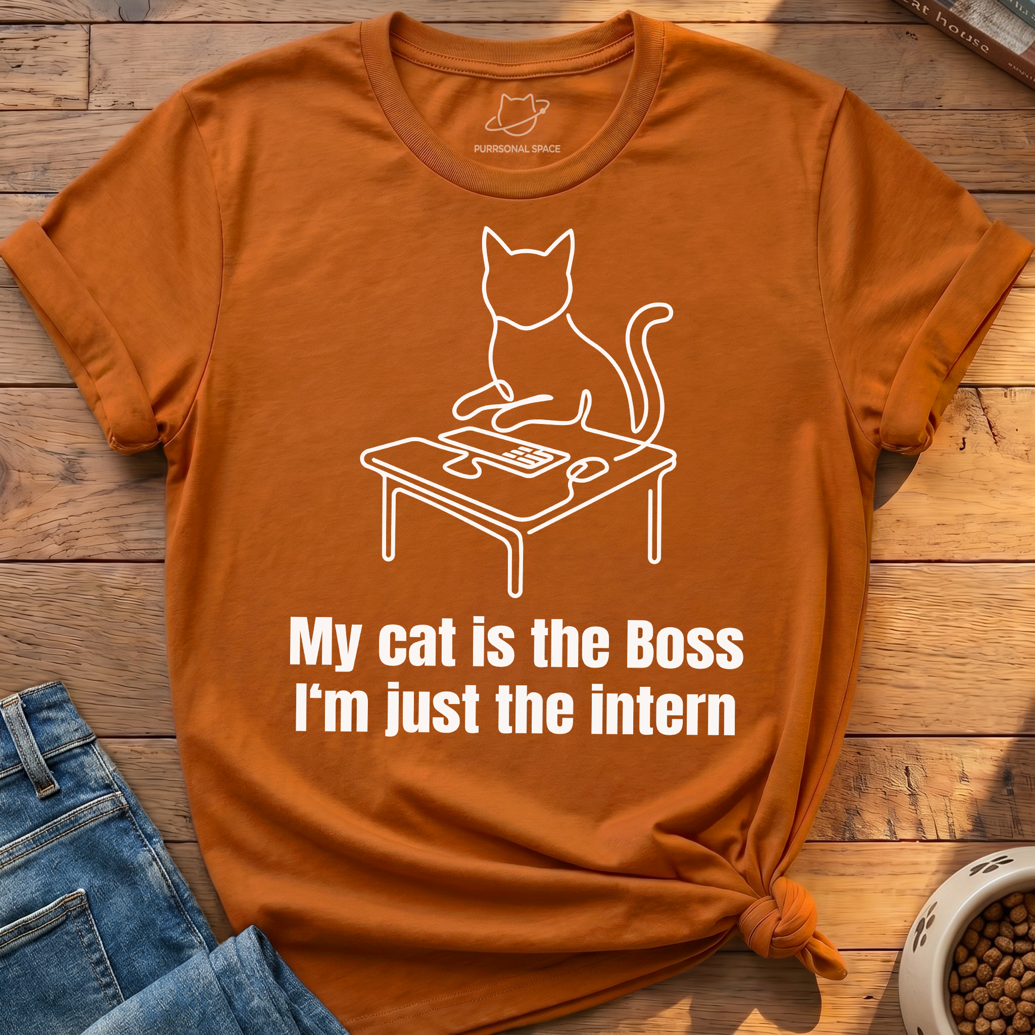 My Cat Is The Boss T-Shirt