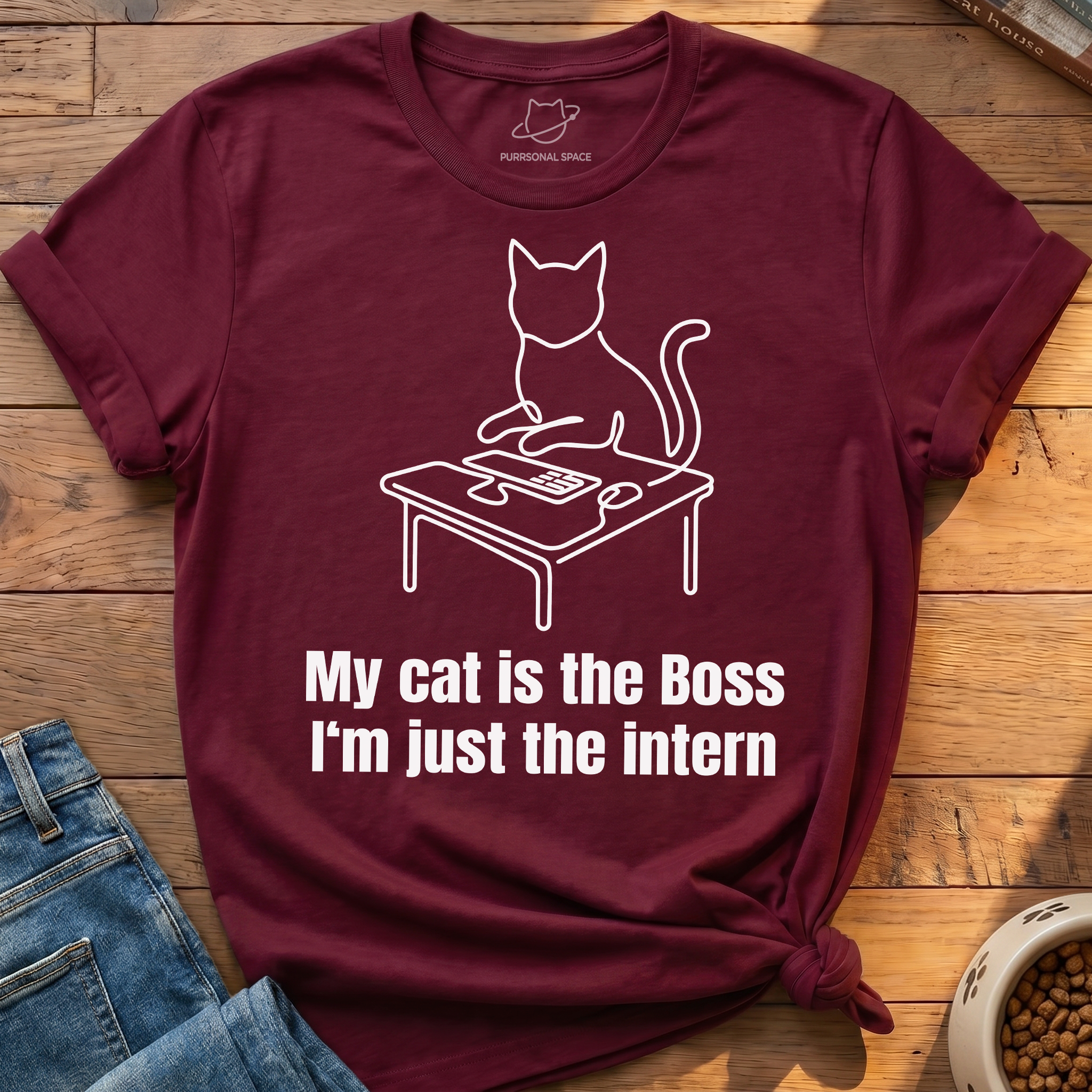 My Cat Is The Boss T-Shirt