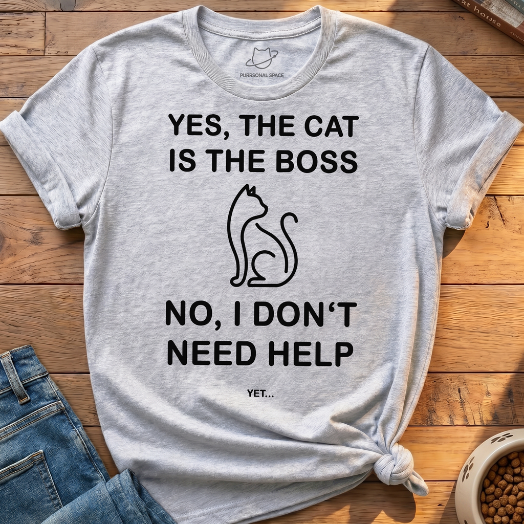 Cat Is The Boss T-Shirt