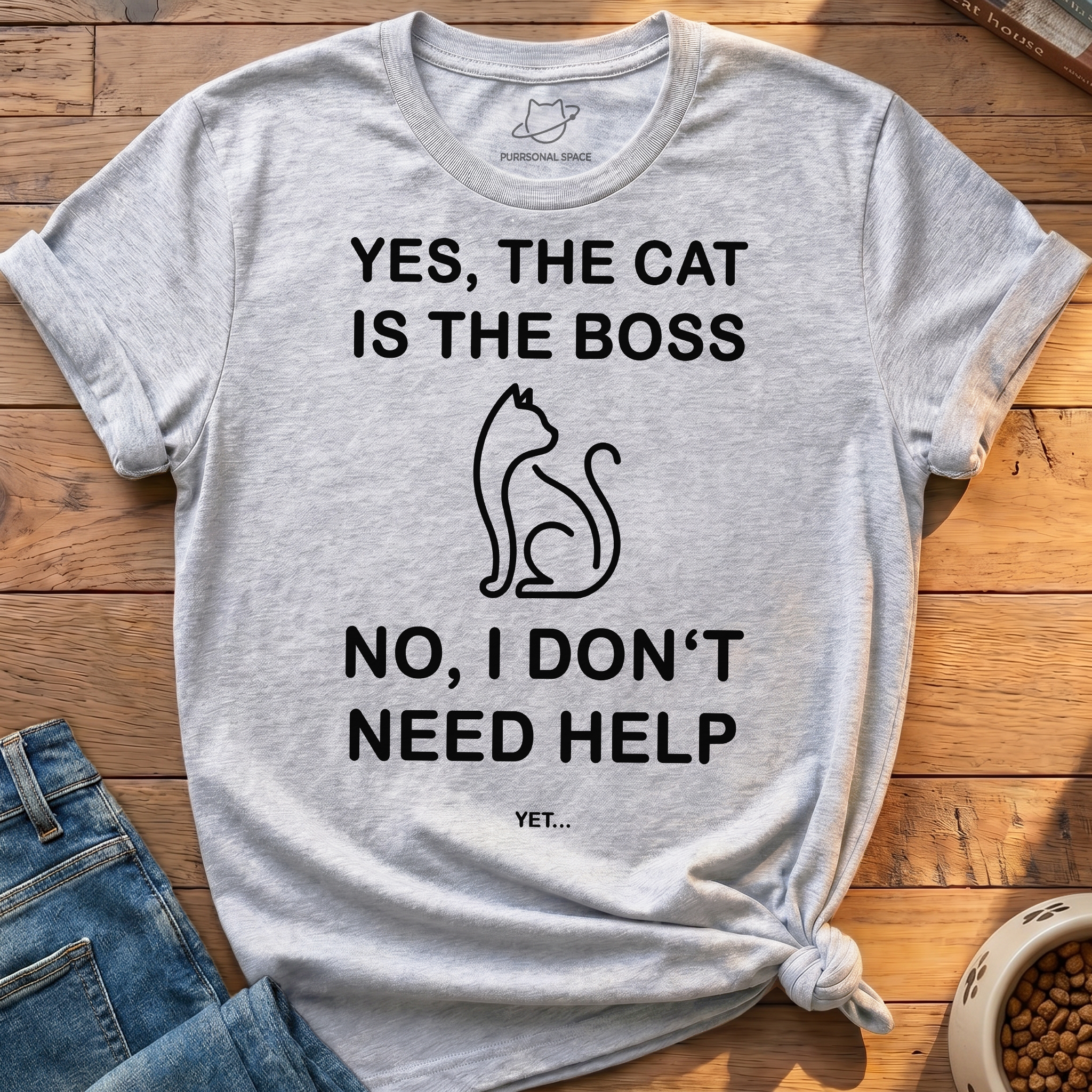 Cat Is The Boss T-Shirt