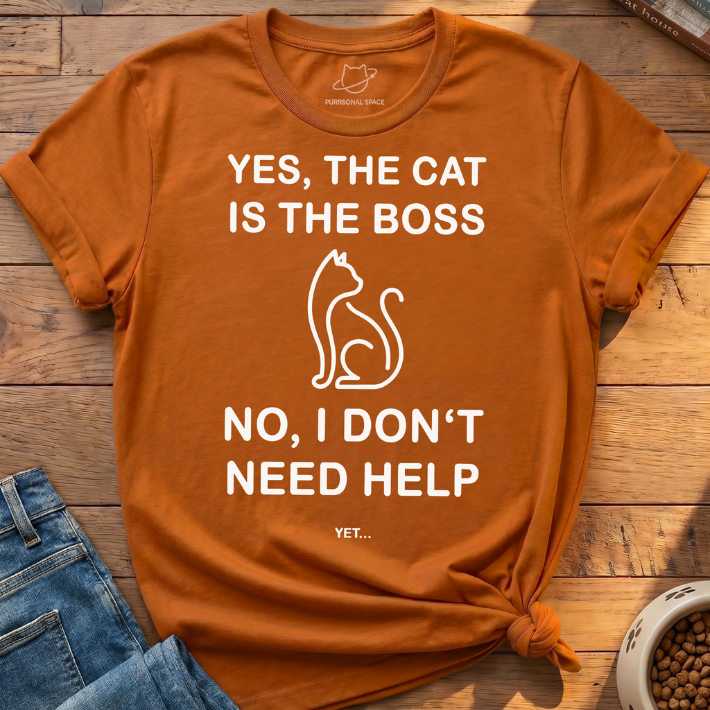 Cat Is The Boss T-Shirt