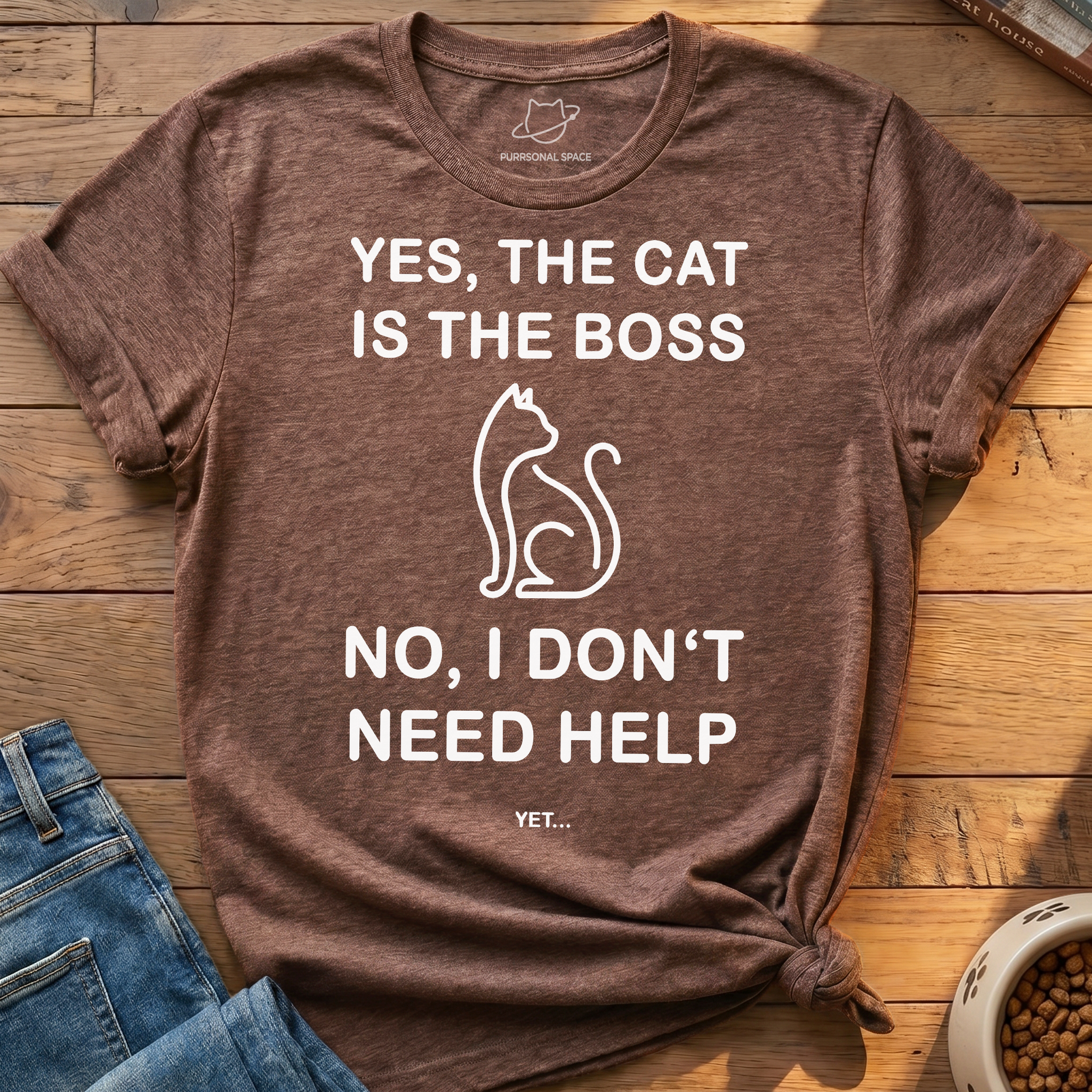 Cat Is The Boss T-Shirt