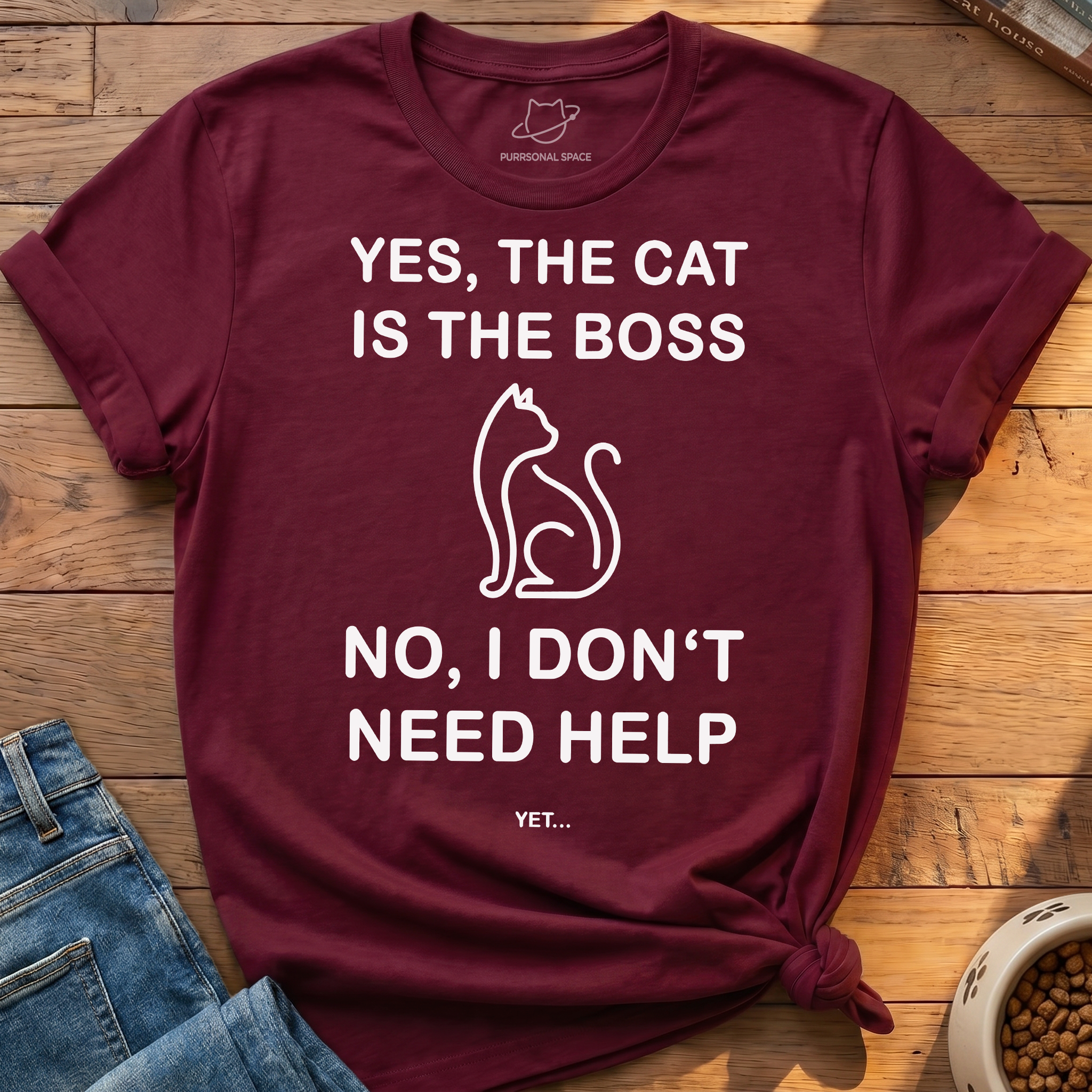 Cat Is The Boss T-Shirt