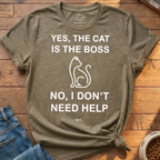 Cat Is The Boss T-Shirt
