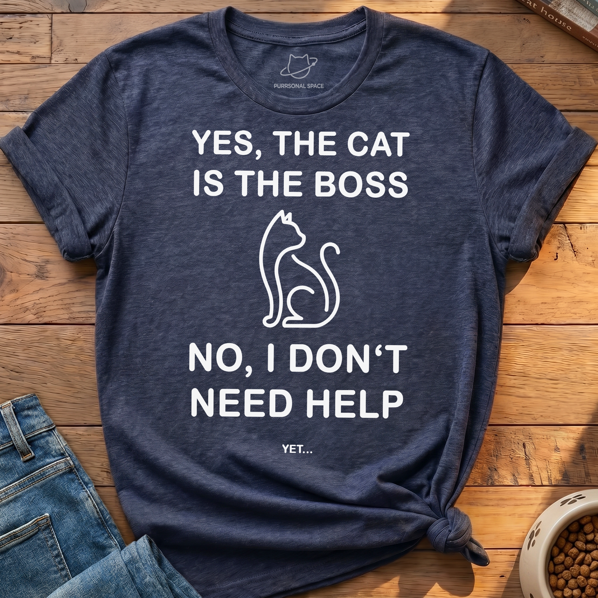 Cat Is The Boss T-Shirt
