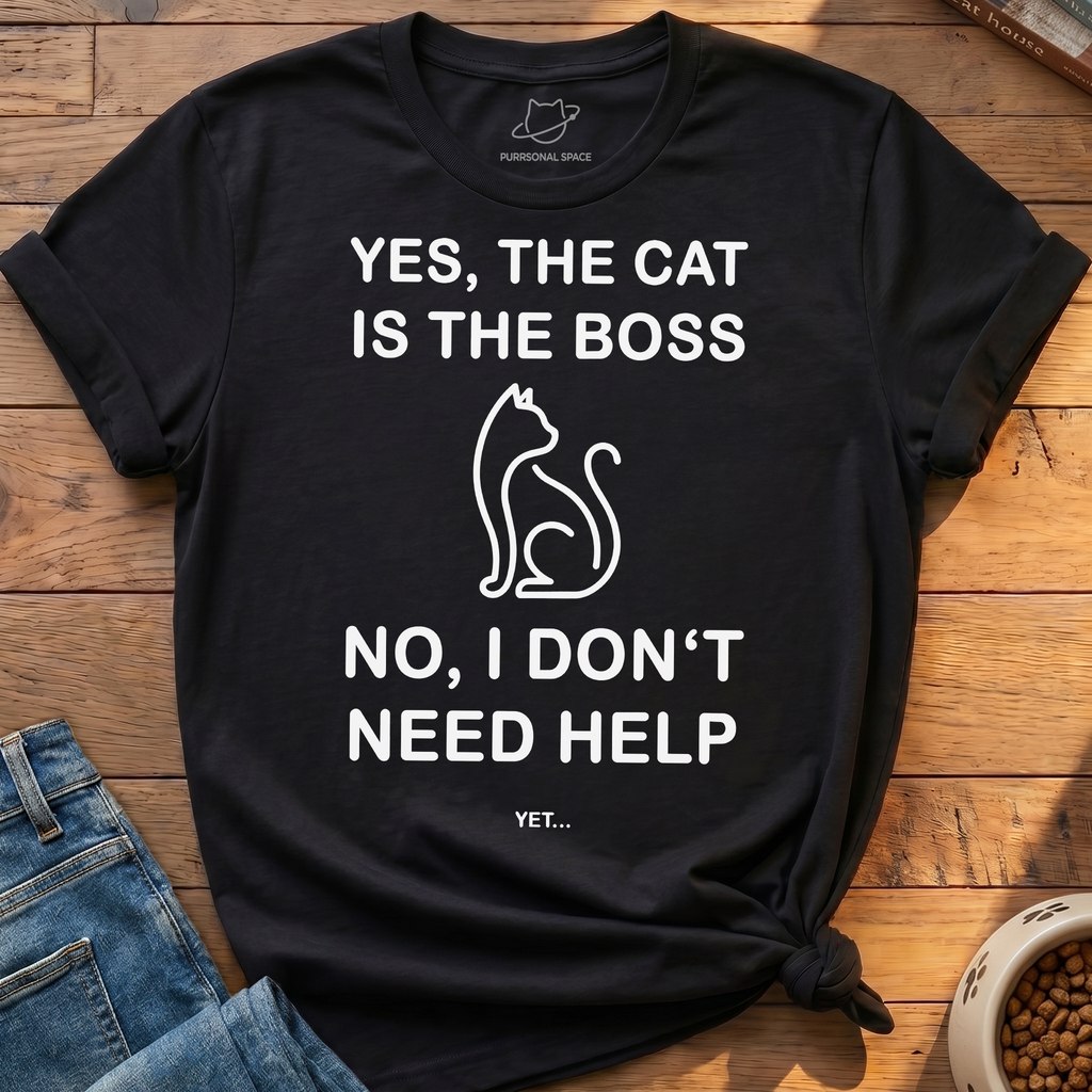 Cat Is The Boss T-Shirt