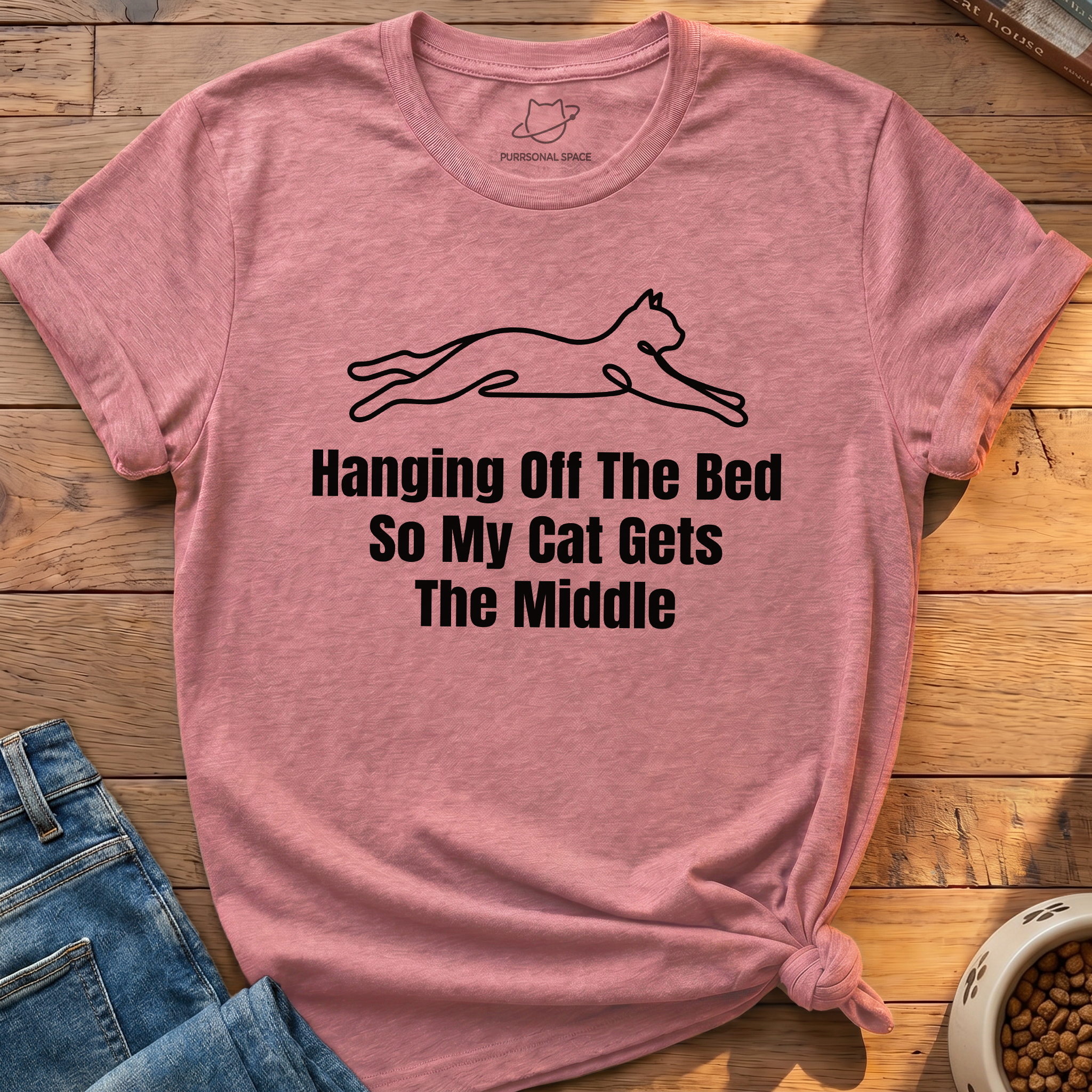 Hanging Off The Bed T-Shirt