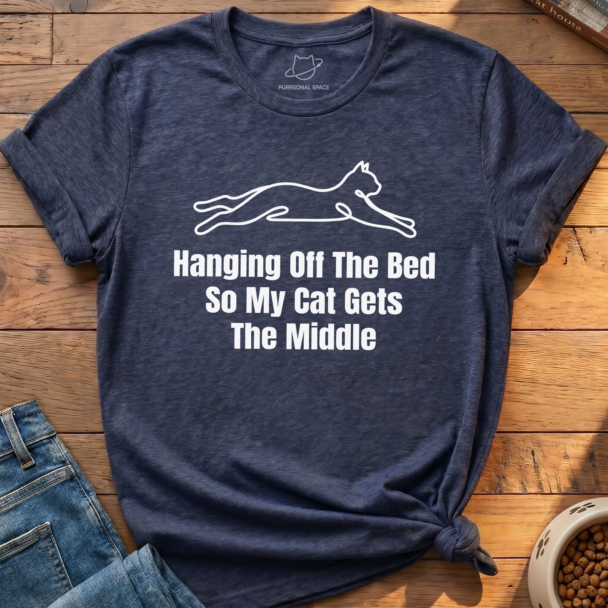 Hanging Off The Bed T-Shirt
