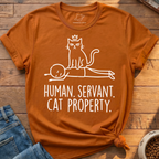 Human Servant Cat Property T-Shirt