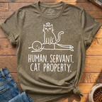 Human Servant Cat Property T-Shirt