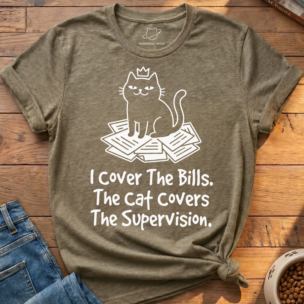 Cat Covers Supervision T-Shirt