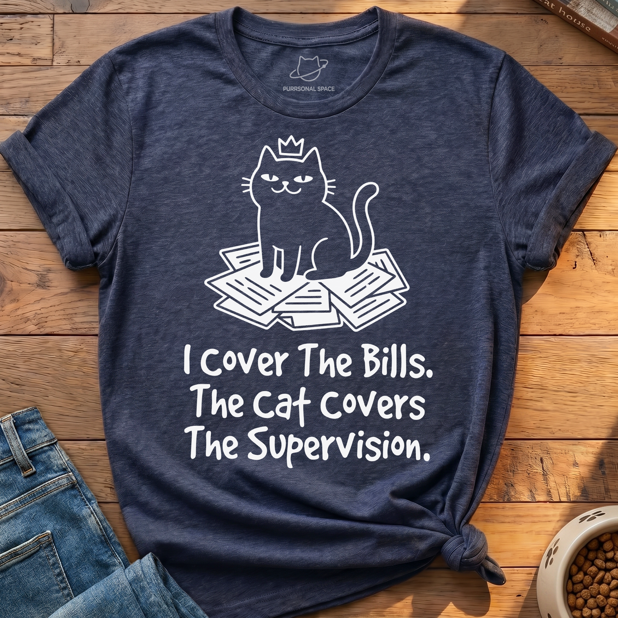 Cat Covers Supervision T-Shirt
