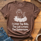 Cat Covers Supervision T-Shirt